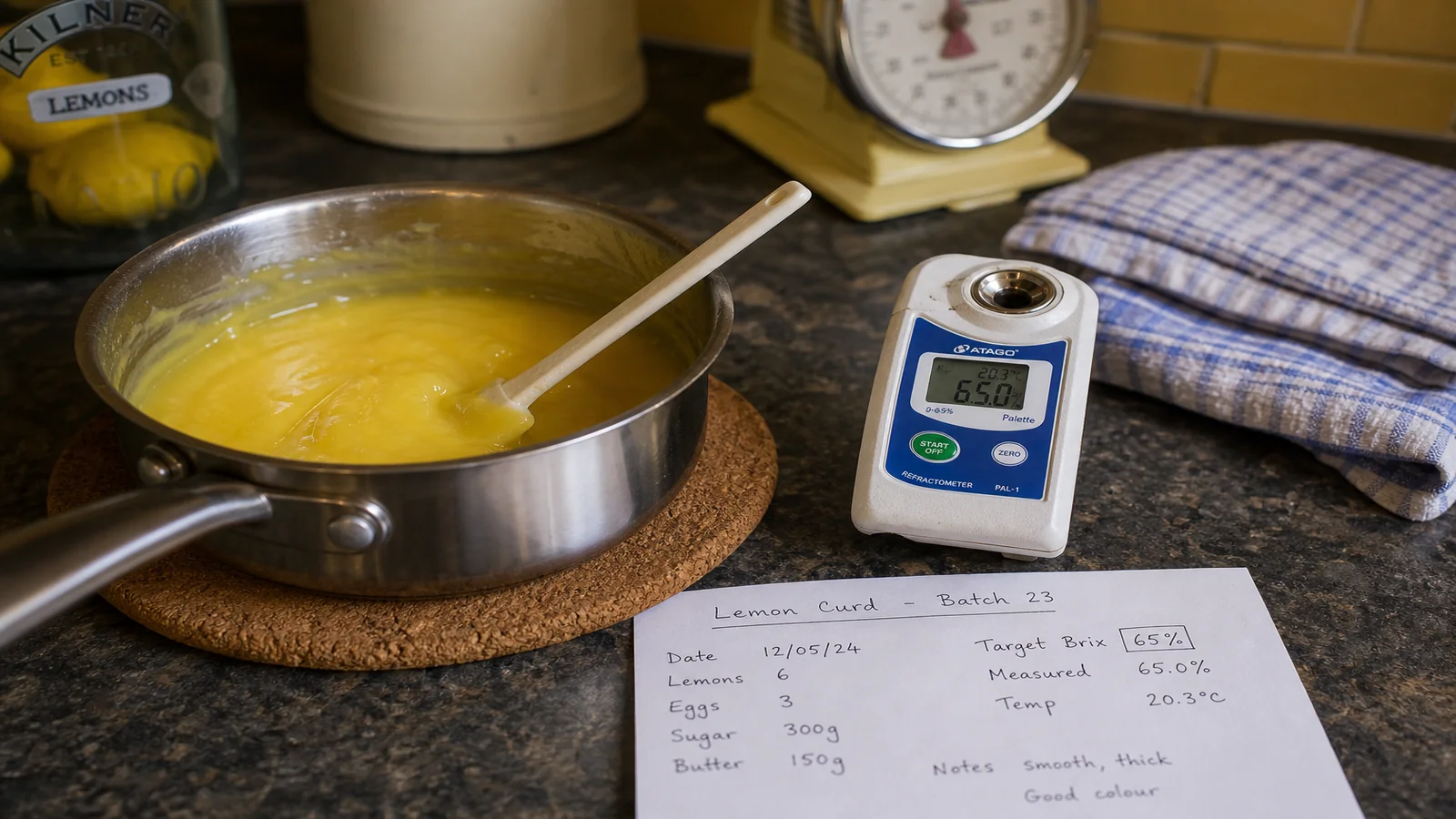 Fruit curd 65 percent soluble solids uk: what to measure and when